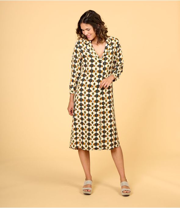 ELENA DECO ORANGE aus Modal für Damen - - Storiatipic