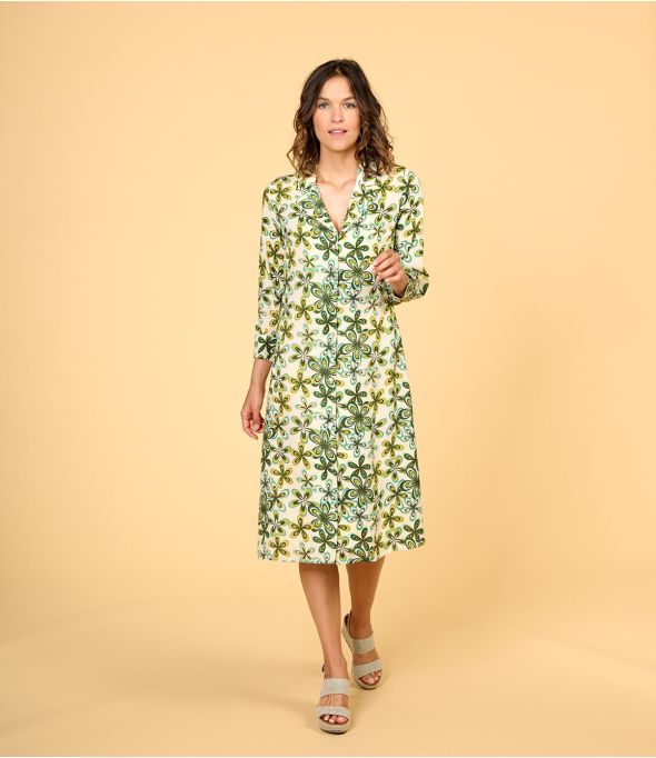 ELENA DAISY VERT Foulard en 100% modal pour modal - - Storiatipic
