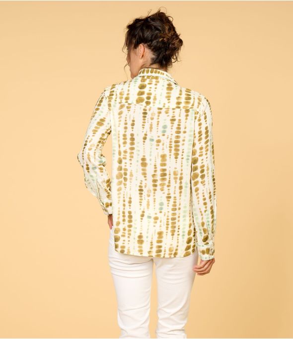 FRAN DYE CAMEL Foulard en 100% viscose pour viscose - - Storiatipic