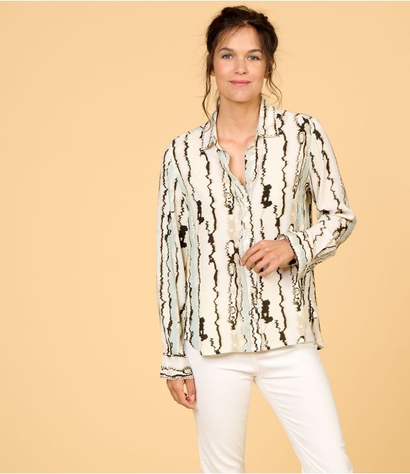 FRAN EAU CIEL en viscose pour Femme - - Storiatipic