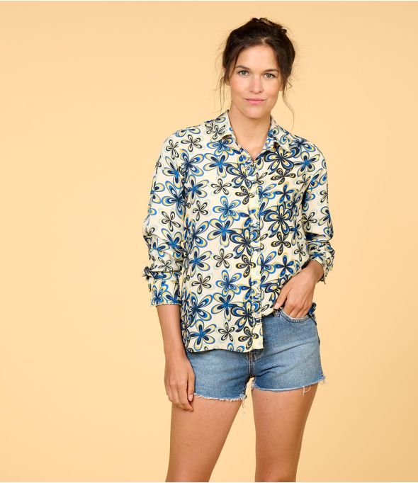FRAN DAISY BLEU en modal pour Femme - - Storiatipic