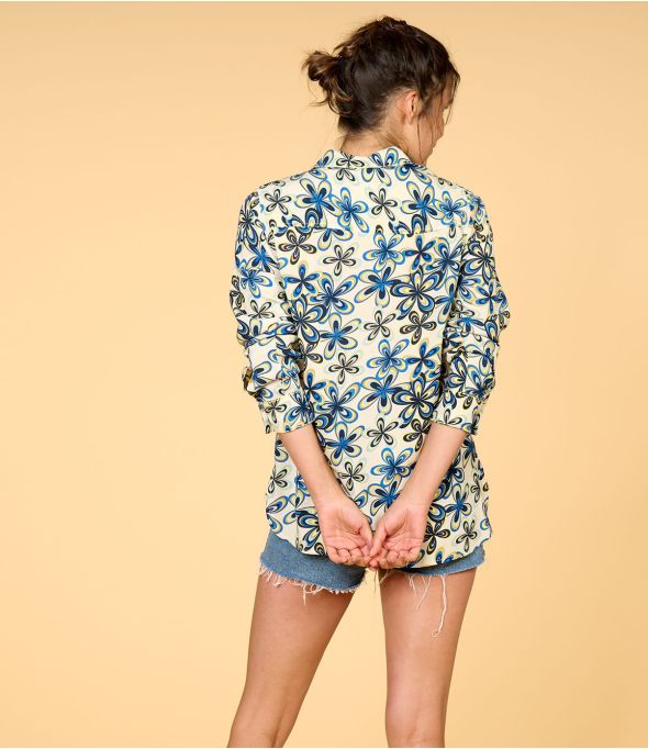 FRAN DAISY BLEU en modal pour Femme - - Storiatipic