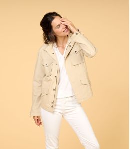 JESS DEUCH BEIGE Veste en coton pour Femme - 2