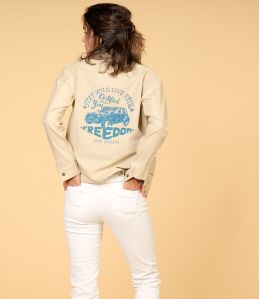 JESS DEUCH BEIGE en algodón para Mujer - - Storiatipic JESS DEUCH BEIGE en algodón para Mujer - - Storiatipic