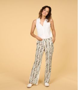 SASHA EAU CIEL Pantalon en viscose pour Femme - 1