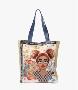 CARRY MARINE en Coton pour Femme 30X35X6CM - - Storiatipic