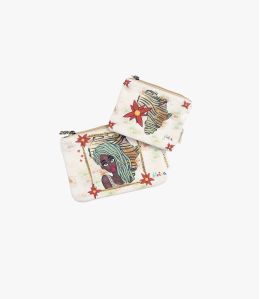 VANITY NATUREL en Coton pour Femme 21x15cm / 16x12cm - - Storiatipic
