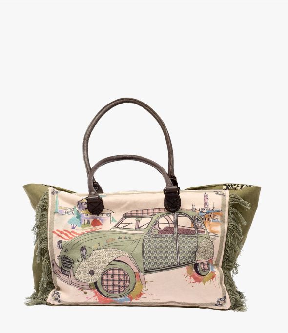 CRUISE 2CV en Algodón, Seda para Mujer 40x30x15cm - - Storiatipic