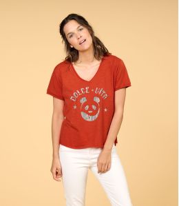 VITA DOLCE CORAL en algodón para mujer - - Storiatipic VITA DOLCE CORAL en algodón para mujer - - Storiatipic