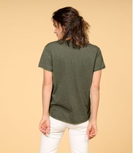 VITA DOLCE KAKI T-shirt en Coton pour Femme - 2