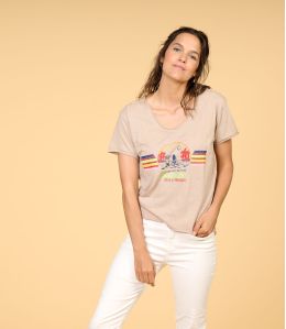 VITA EVASION BEIGE en Coton pour Femme - - Storiatipic VITA EVASION BEIGE en Coton pour Femme - - Storiatipic