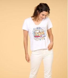 VITA VAN BLANC T-shirt en Coton pour Femme - 1
