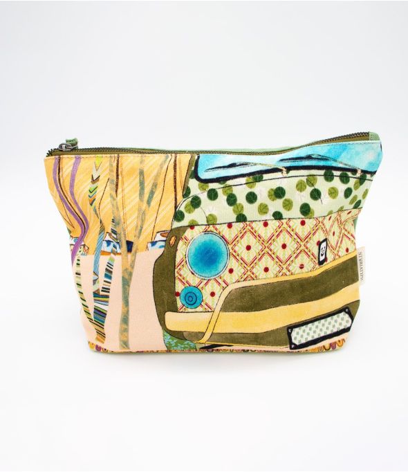 POUCH LORETTE en jute, coton pour Femme 34 x 20 x 10 cm / 21 x 15 x 6 cm - - Storiatipic