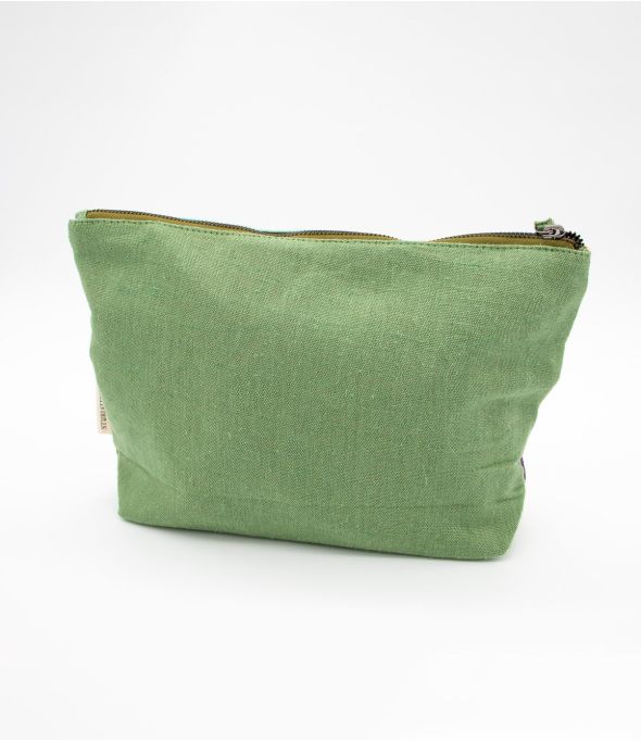 POUCH Lorette Trousse de toilette en jute, coton pour Femme 34 x 20 x 10 cm - 1