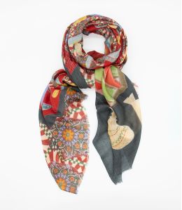DEBRA Écharpe en Laine, Soie couleur Anthracite pour Femme Storiatipic - - Storiatipic DEBRA Écharpe en Laine, Soie couleur Anthracite pour Femme Storiatipic - - Storiatipic