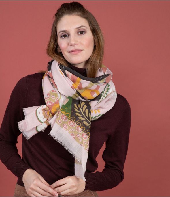 FLORE Schal aus Wolle - - Storiatipic