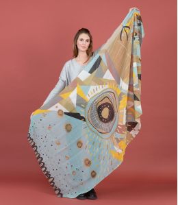 FRANKA Écharpe en Laine couleur Beige pour Femme Storiatipic - - Storiatipic FRANKA Écharpe en Laine couleur Beige pour Femme Storiatipic - - Storiatipic