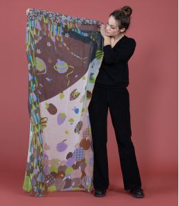 KANDY Wollen Sjaal, Lurex - - Storiatipic KANDY Wollen Sjaal, Lurex - - Storiatipic