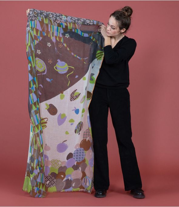 KANDY Sciarpa in lana, lurex - - Storiatipic