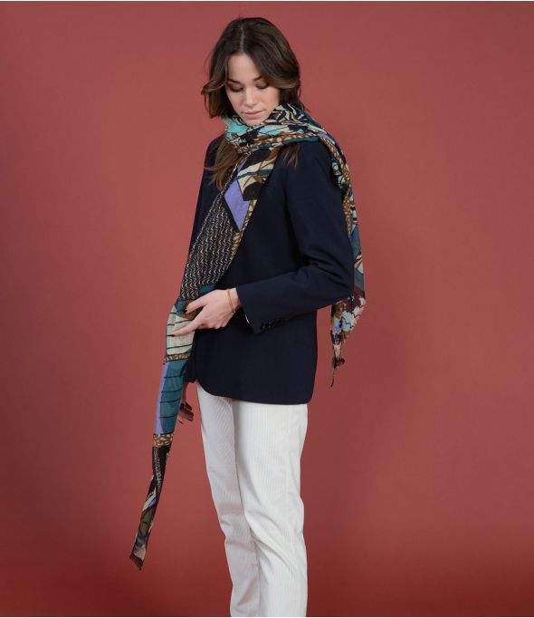 KAREN Wollen Sjaal, Lurex - - Storiatipic