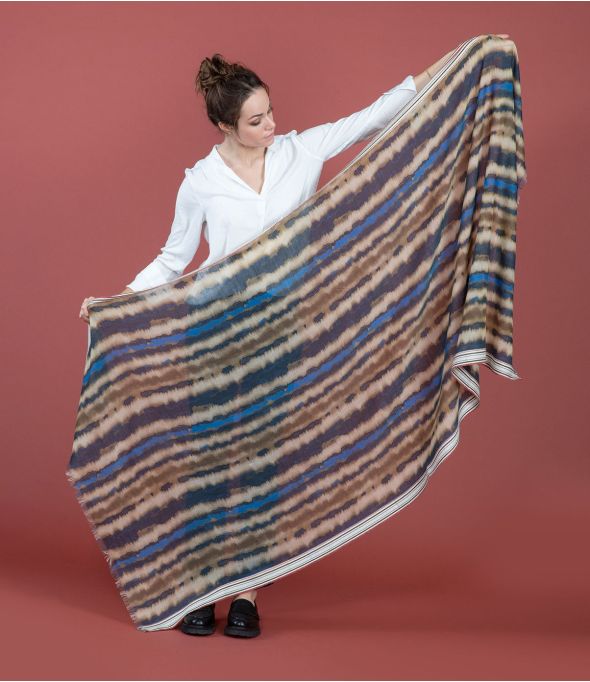 LUCE Sciarpa in Lana, Cotone - - Storiatipic