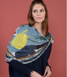 PAOLA Großes Quadrat aus Modal, Kaschmir - - Storiatipic PAOLA Großes Quadrat aus Modal, Kaschmir - - Storiatipic