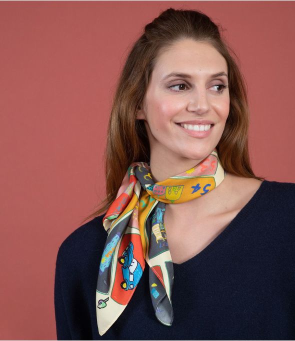 URSULA Bandana en Soie - - Storiatipic