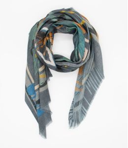 FOLK Écharpe en Laine, Soie couleur Bleu pour Mixte Storiatipic - - Storiatipic FOLK Écharpe en Laine, Soie couleur Bleu pour Mixte Storiatipic - - Storiatipic