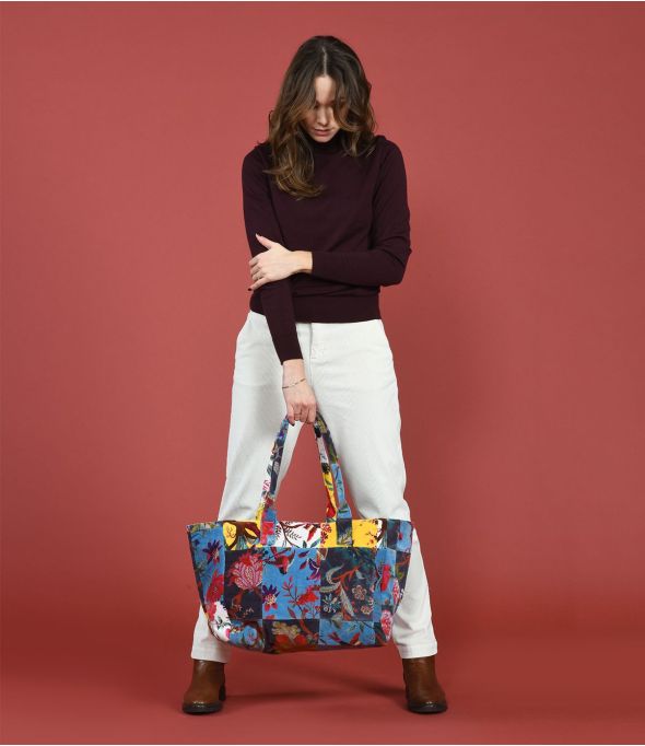 CRUISE PATCHWORK Borsa in cotone - - Storiatipic