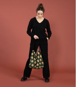 DODO BRODERIE Sac en Coton couleur Kaki pour Femme Storiatipic - - Storiatipic DODO BRODERIE Sac en Coton couleur Kaki pour Femme Storiatipic - - Storiatipic