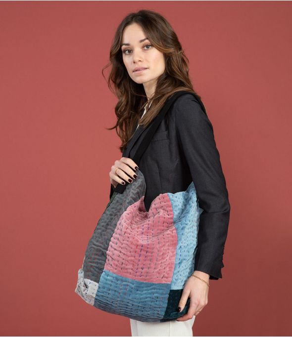 DODO KANTHA Borsa in cotone - - Storiatipic
