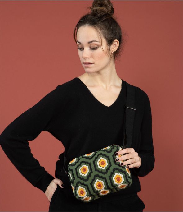 NIGHT BRODERIE Kleine Tasche aus Baumwolle - - Storiatipic