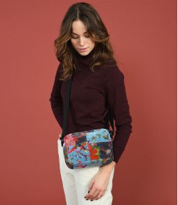 NIGHT PATCHWORK Borsa piccola in cotone - - Storiatipic NIGHT PATCHWORK Borsa piccola in cotone - - Storiatipic