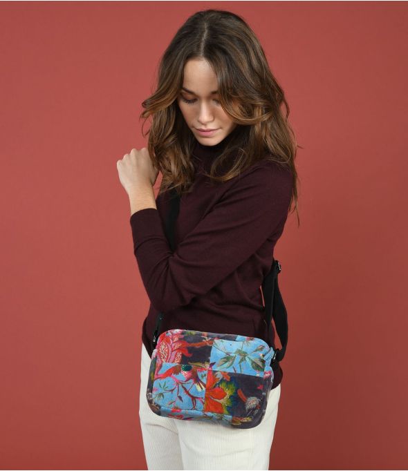 NIGHT PATCHWORK Kleine Tasche aus Baumwolle - - Storiatipic