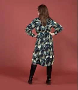 ELENA ISA ANTHRACITE Robe en Viscose couleur Anthracite pour Femme Storiatipic - 2