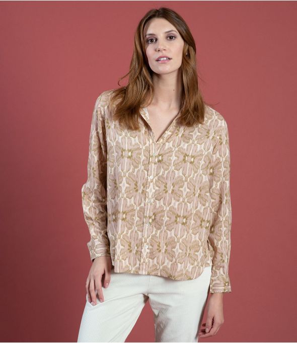 FRAN MARGOT ROSE Chemise en Viscose - - Storiatipic