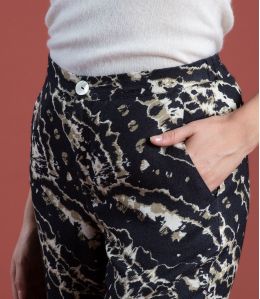 LENY GRANITE NOIR Pantalon en Viscose - - Storiatipic LENY GRANITE NOIR Pantalon en Viscose - - Storiatipic