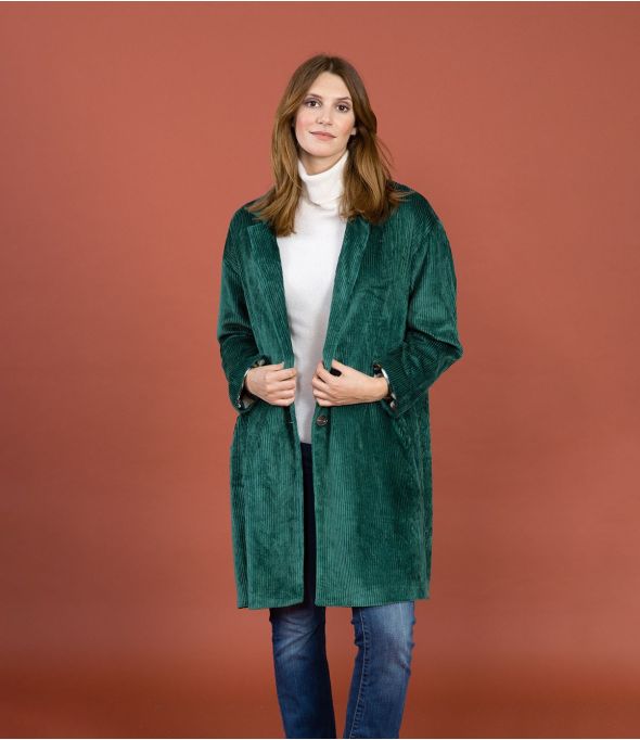 LIV VELVET FIR Cappotto in cotone - - Storiatipic