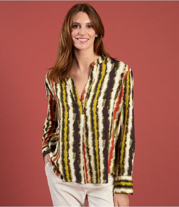 Blusa de viscosa MILA LUCE CHOCOLATE - - Storiatipic