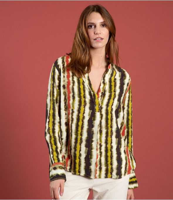 Blusa de viscosa MILA LUCE CHOCOLATE - - Storiatipic