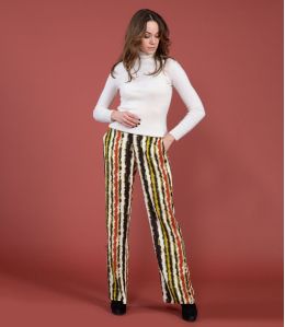 SASHA LUCE CHOCOLAT Pantalon en Viscose - - Storiatipic SASHA LUCE CHOCOLAT Pantalon en Viscose - - Storiatipic