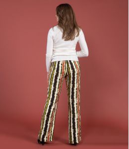 SASHA LUCE CHOCOLAT Pantalon en Viscose couleur Chocolat pour Femme Storiatipic - 2