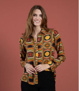 FRAN HIPPIE CAMEL Camicia in modal - - Storiatipic