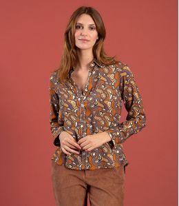 FRAN LAGON CAMICIA MARRONE in modal - - Storiatipic