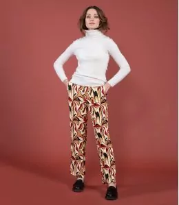 LENY SEVENTY ROUGE Pantalon en Viscose couleur Rouge pour Femme Storiatipic - 1