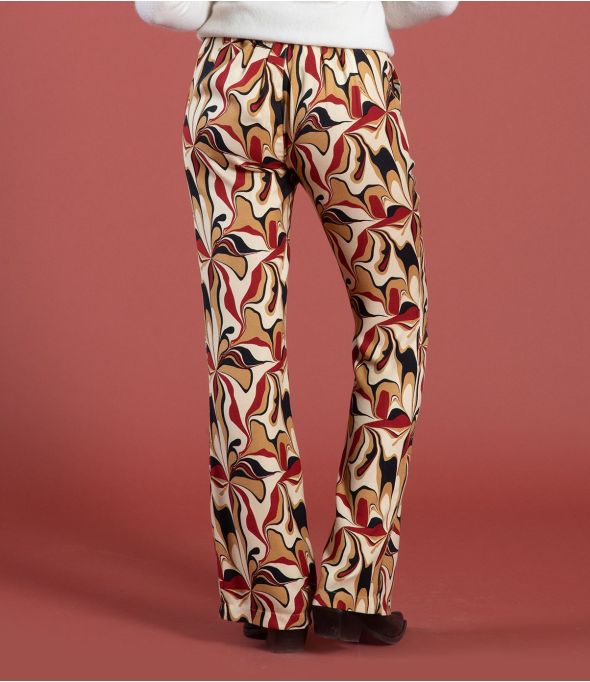 SASHA SEVENTY ROUGE Pantalon en Viscose - - Storiatipic