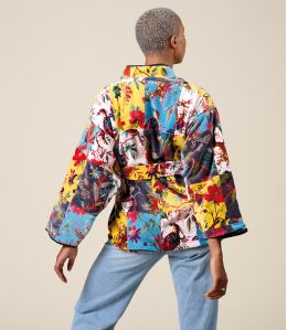 KIMONO PATCHWORK Kimono en Coton couleur Patchwork pour Femme Storiatipic - 2