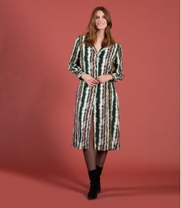 ELENA LUCE SAPIN Robe en Viscose couleur Sapin pour Femme Storiatipic - 1