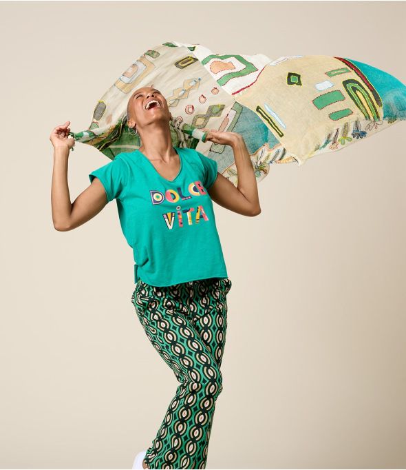 ANAE Foulard en Lin - - Storiatipic