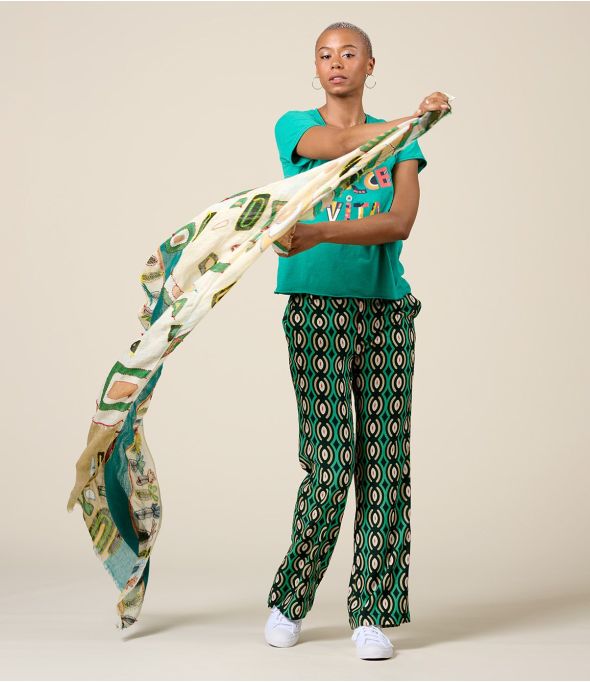 ANAE Foulard en Lin - - Storiatipic